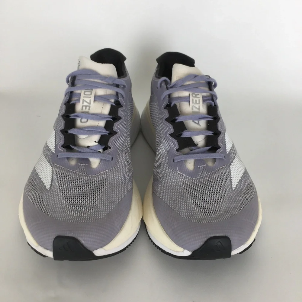 ADIDAS Adizero Boston 12 Running Shoes Gray White Size 7.5 Men's Athletic Gym